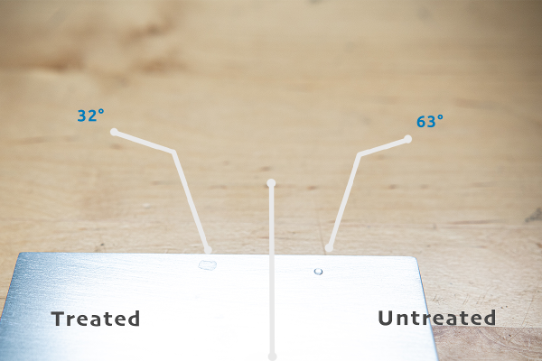 aluminum-drop-comparison-treated-or-untreated-contact-angles-labeled